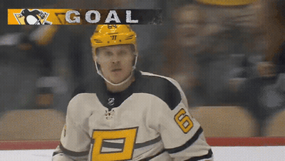 Hockey Player Guentzel Giving High Five GIF