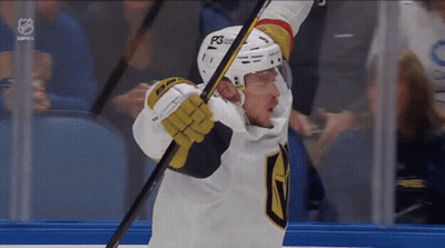 Hockey Player Helmet Says P3 GIF