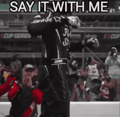 Hockey Player In Black And White Uniform Say It With Me GIF