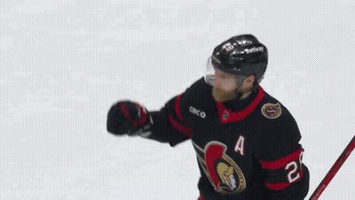 Hockey Player In Black Jersey With Letter A GIF