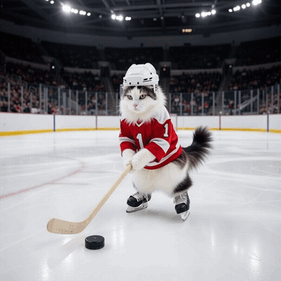 Hockey Player In Dallas Jersey Holding Puck GIF