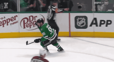 Hockey Player In Green Jersey Number 36 GIF