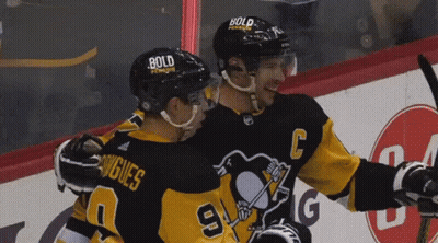 Hockey Player In Helmet With Bold GIF