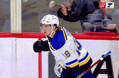 Hockey Player In Jersey Number 18 GIF