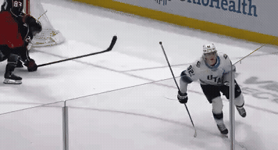 Hockey Player In Jersey Number 28 GIF