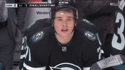 Hockey Player In Jersey Number 3 GIF