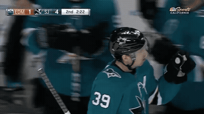 Hockey Player In Jersey Number 39 GIF