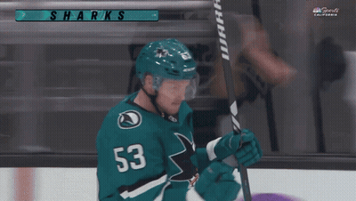 Hockey Player In Jersey Number 53 GIF
