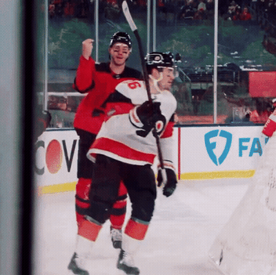 Hockey Player In Jersey Number 6 GIF
