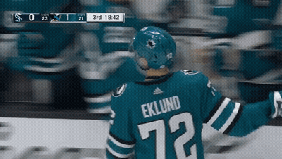 Hockey Player In Jersey Number 72 GIF