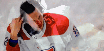 Hockey Player In Jersey Number 8 GIF