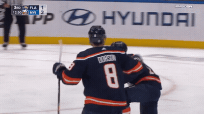 Hockey Player In Jersey Number 8 GIF