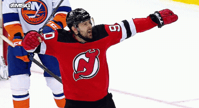 Hockey Player In Jersey Number 9 GIF
