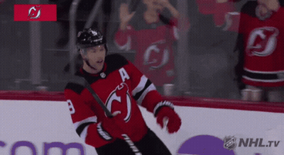 Hockey Player In Jersey With A GIF
