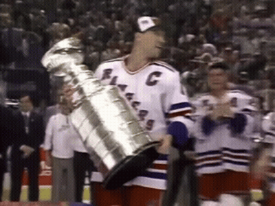Hockey Player In Jersey With Letter C GIF