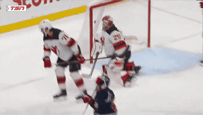 Hockey Player In Jets Jersey GIF