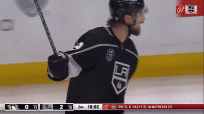 Hockey Player In LA Jersey GIF