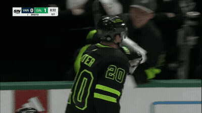 Hockey Player In Number 20 Jersey GIF