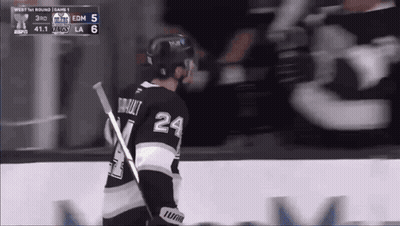 Hockey Player In Number 24 Jersey On Ice GIF