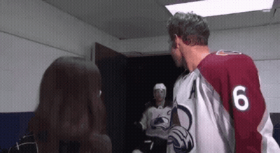Hockey Player In Number 6 Jersey GIF