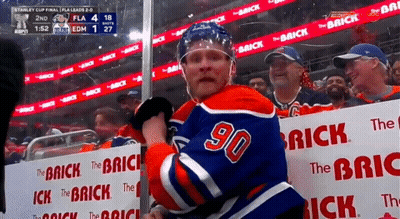 Hockey Player In Number 90 Jersey GIF