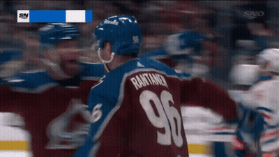Hockey Player In Number 96 Jersey GIF