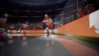 Hockey Player In Red And White Uniform GIF