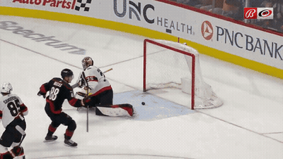 Hockey Player In Red Jersey Number 17 GIF