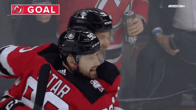 Hockey Player In Red Jersey Tatar GIF