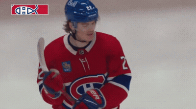 Hockey Player In Red White And Blue Jersey GIF