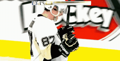 Hockey Player In Reebok Gloves On Ice GIF