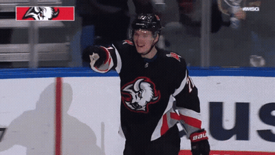 Hockey Player In Sabres Jersey GIF