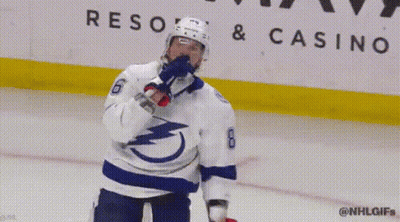Hockey Player In Tampa Bay Jersey GIF