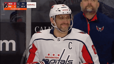 Hockey Player In Washington Capitals Jersey GIF