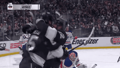 Hockey Player In White Helmet Saying American Express GIF