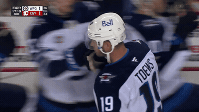 Hockey Player In White Helmet Saying Bell GIF