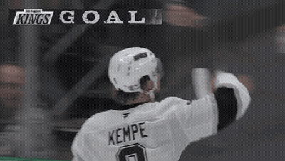 Hockey Player In White Kempe Jersey GIF
