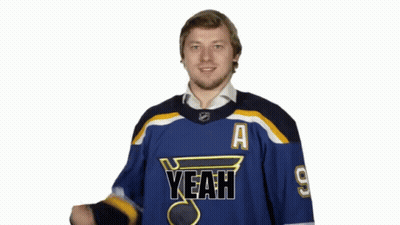 Hockey Player In Yeah Jersey GIF