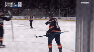 Hockey Player Number 1 On Ice GIF