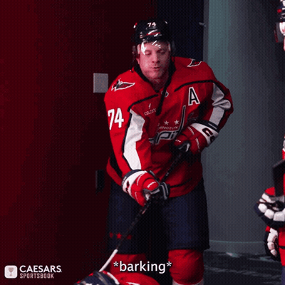 Hockey Player Number 12 Barking GIF