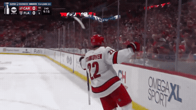 Hockey Player Number 12 Celebrating GIF