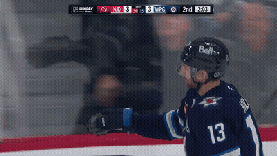 Hockey Player Number 13 Congratulated By Teammates GIF
