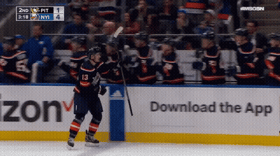 Hockey Player Number 13 Skating On Ice GIF