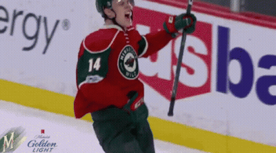 Hockey Player Number 14 Celebrates GIF
