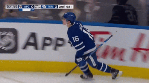 Hockey Player Number 16 GIF