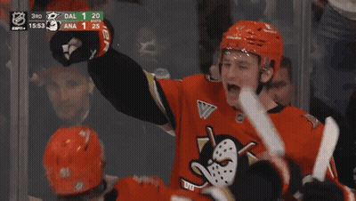 Hockey Player Number 17 Hugging Teammate GIF