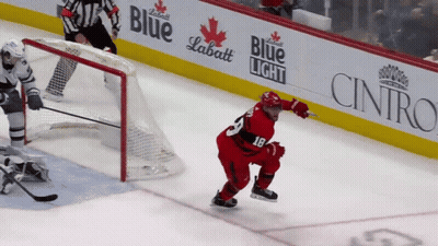 Hockey Player Number 18 GIF