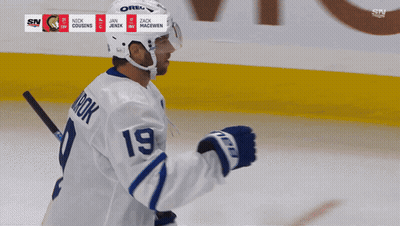 Hockey Player Number 19 GIF