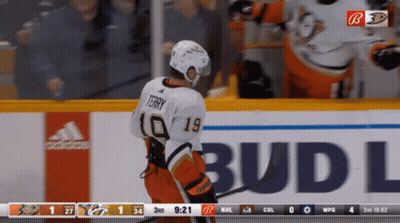 Hockey Player Number 19 GIF