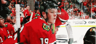 Hockey Player Number 19 On Ice GIF